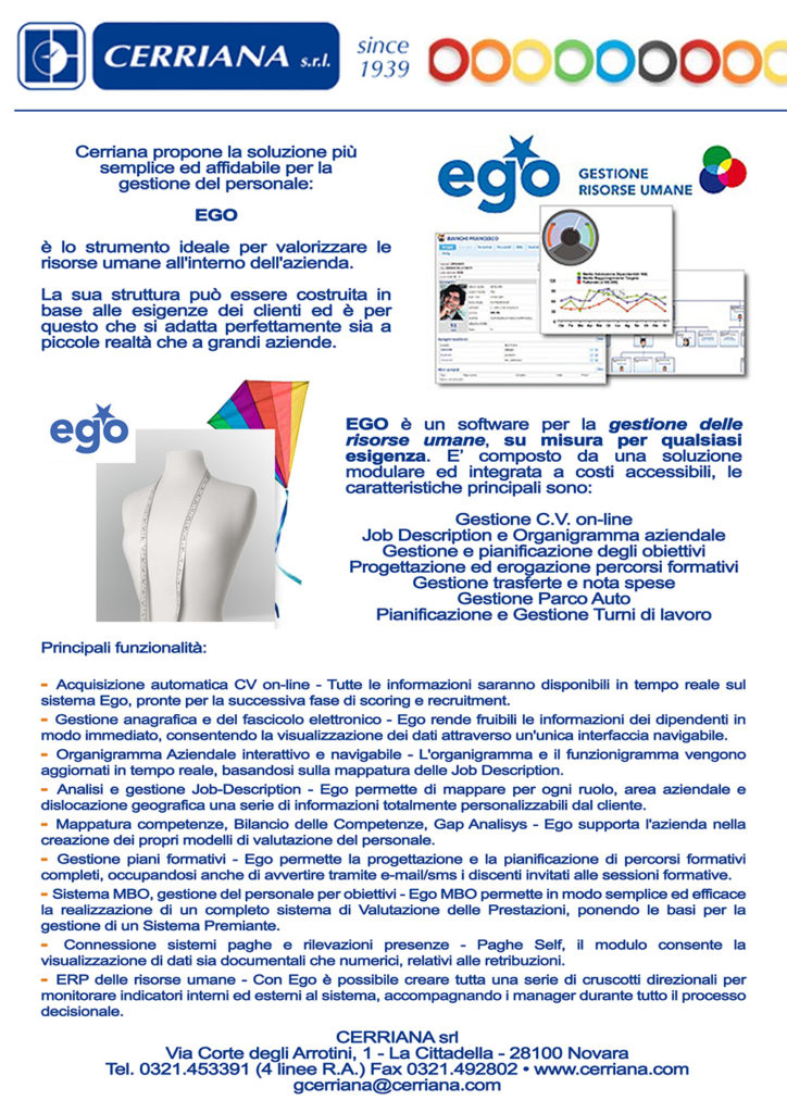 EGO, Software gestione risorse umane