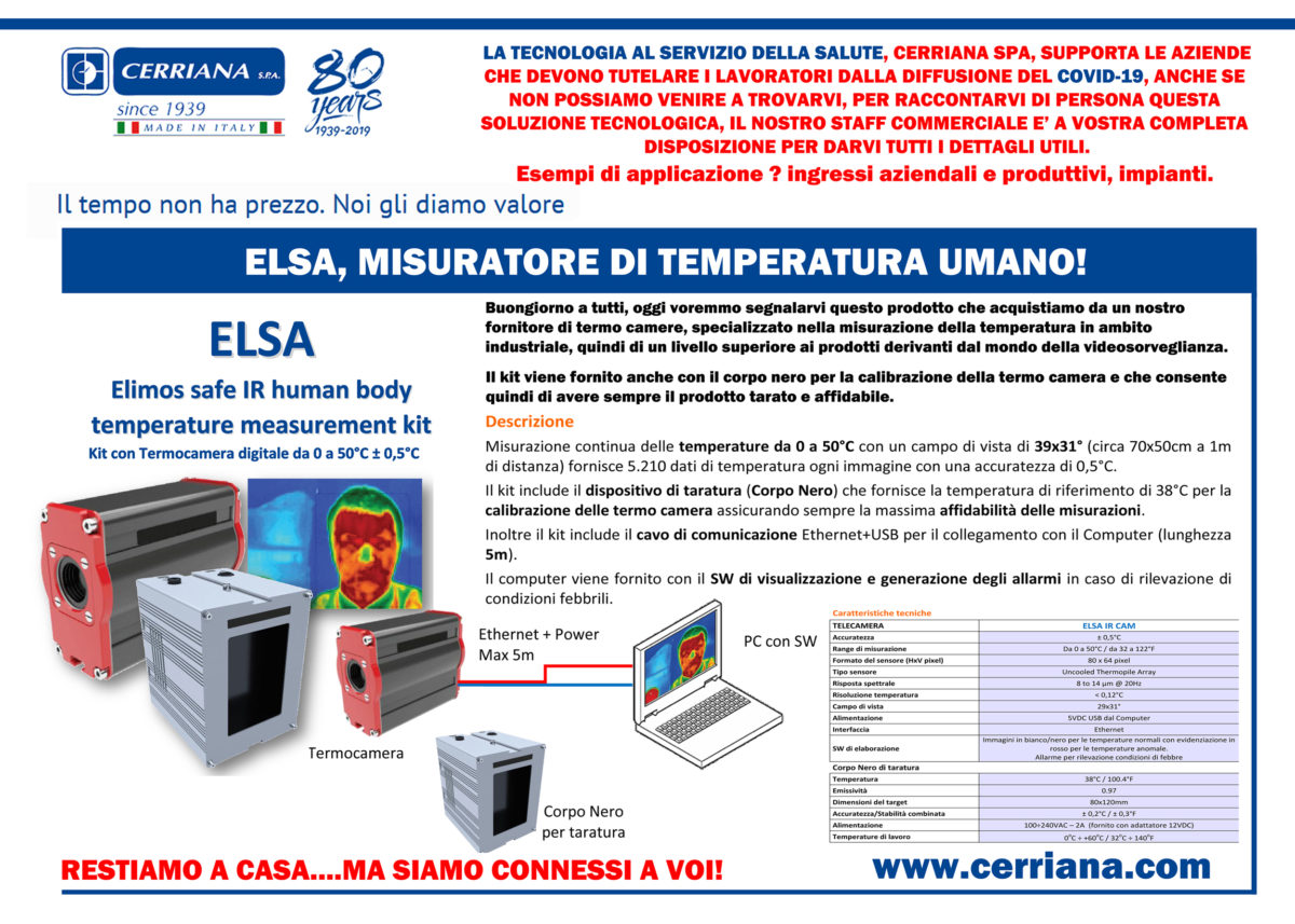 controllo accessi e misurazione temperatura